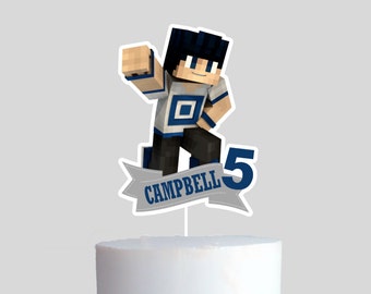 Minecraft Cake Topper, Cake Topper