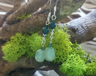 Green Kyanite Earrings