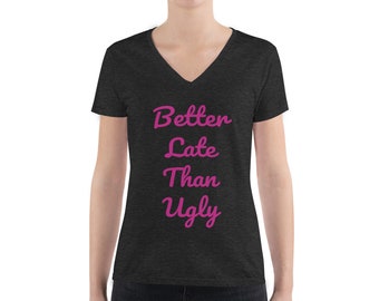 Women's Fashion Deep V-neck Tee