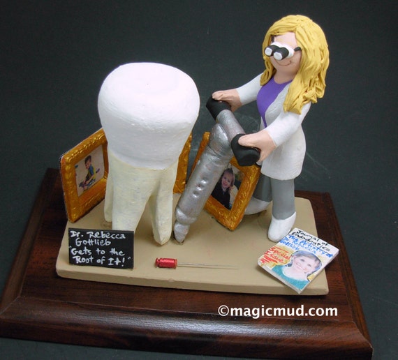 Root Canal Dentist's Gift Custom Made Female Endodontist
