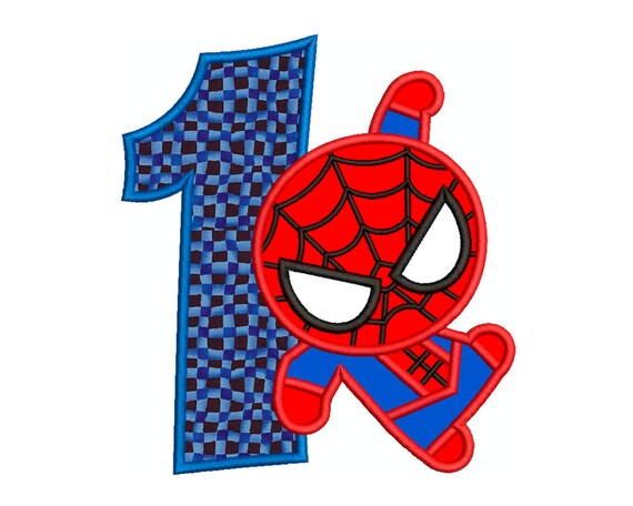 spiderman number 1 first birthday tshirt bag machine