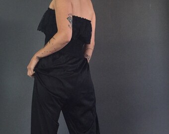 Vintage 80s Undercover Wears Lacey Sleeveless Onesie
