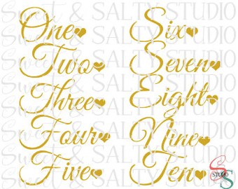 ages one to ten with heart digital file