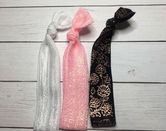 Hair Elastics Assortment set of 3
