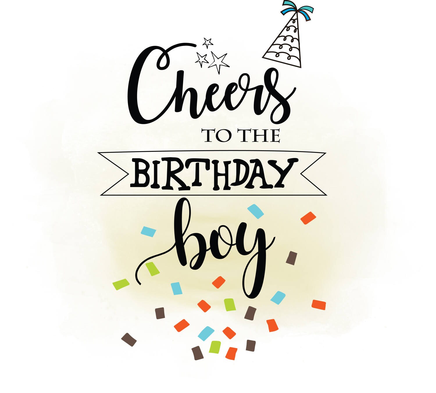 Download Cheers to Birthday Boy SVG clipart, Birthday Quote ...