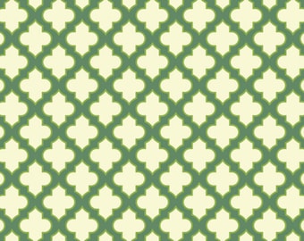 Trellis Loden Green - Up Parasol, Heather Bailey PWHB045 100% Quilters Cotton Available in Yards, Half Yards and Fat Quarters