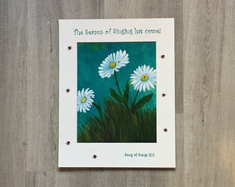 Season of Singing-Song of Songs (mat to fit an 11 x 14" frame)