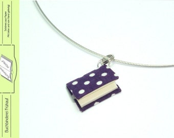 collier neck ripe mini-book notebook necklace dots