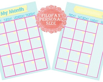 Filofax Pocket printable kit purple Home Management6 planner