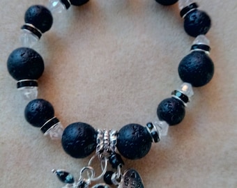 Black dragonfly bracelet