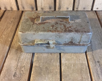 Small Vintage Metal Toolbox