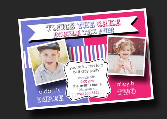 Boy Girl Party Invitations 9