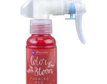 Prima Color Bloom Spray 2 Ounce Bottle CARMINE RED Shimmer
