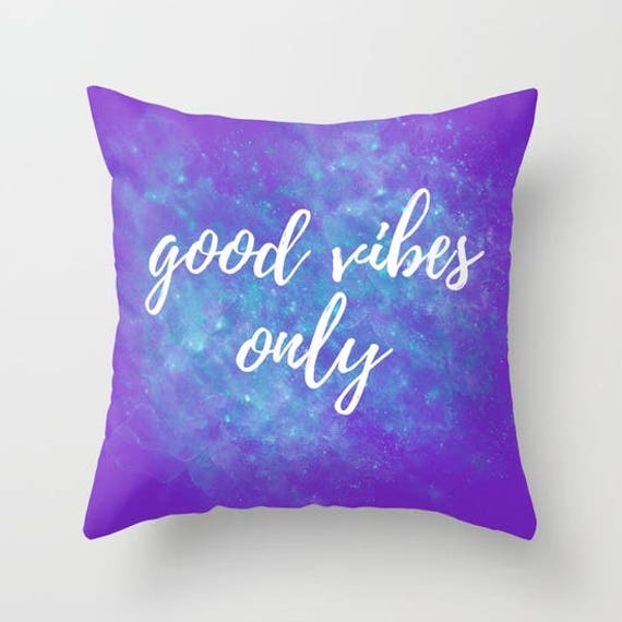 Good Vibes Only Pillow Covers 20x20 Positive Inspiration