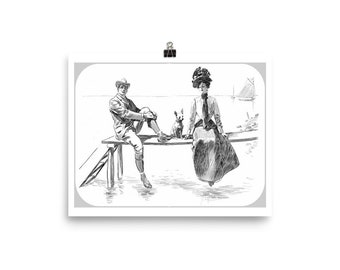 Charles Dana Gibson Art Print Reproduction Poster