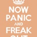 Now Panic and Freak Out Cross Stitch Pattern Easy PDF
