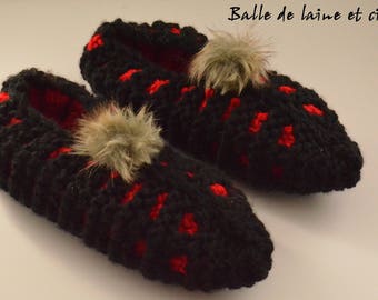 Women's Knitted Slippers size 7-8