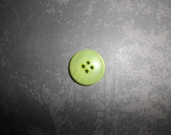 round button plain lime green 20 mm