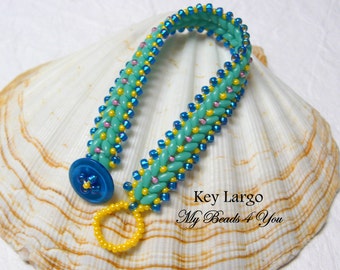 SuperDuo Beadwoven Bracelet, Beadwork Bracelet, Friendship Bracelet, Seed Bead Bracelet, Beadwoven Jewelry, Blue Bracelet, Beaded Jewelry