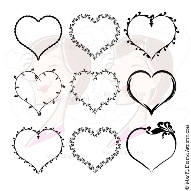 Download Valentines Heart Svg Frames Love Frame VECTOR Clip Art also