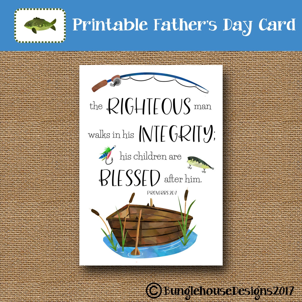 printable fathers day card christian father scripture