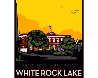 White Rock Lake Framed Art Print