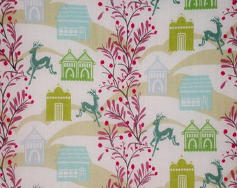 Fabric 1 Yard LITTLE FOLKS VOILE Forest Hills Sea Aqua 54/55" Wide Anna Maria Horner Floral Waves Quilting Sewing