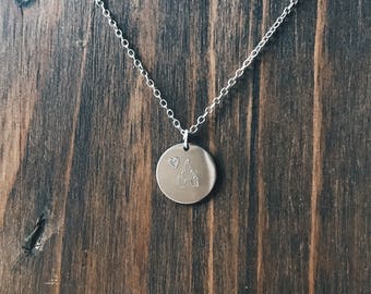 Castle Charm with Heart Necklace - Single Charm