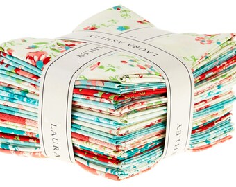 Camelot Fabrics - The Elm Park Fat Quarter Bundle by Laura Ashley - 17 FQ's - 18" x 21" each FQ - 100% Cotton