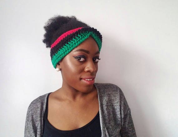 Afrocentric Womens Headband - RBG Headband for Her - Gifts for Girlfriend - Best Friend Gift - Cute African Clothing - Kwanzaa Gift for Her