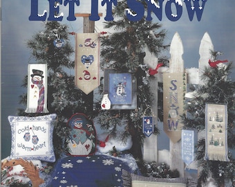 Clearance-"Let It Snow" Counted Cross Stitch Booklet by Mill Hill