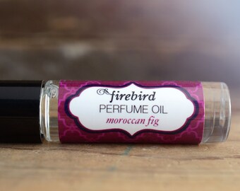 Moroccan Fig Perfume Oil - Fig Leaves, Ripe Fruit, Exotic Floral - Roll On Perfume