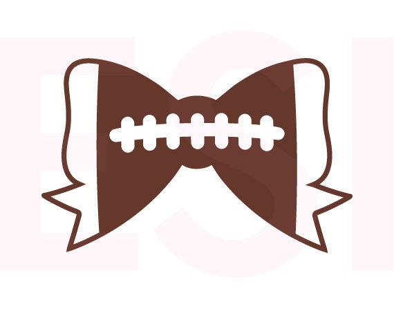 Football Bow SVG DXF EPS svg cutting files for use in