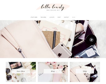 Sensible tema de WordPress | Bella belleza Blog femenino diseño | Plantilla de WordPress | Génesis infantil tema
