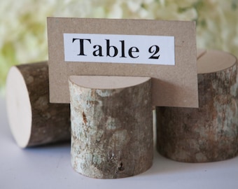 40 Rustic Place Card Holders, table number holder, nut-tree wedding table decor, rustic table number holder, woodland wedding centerpiece