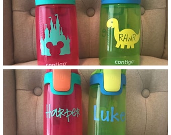 Kids personalized contigo water bottles