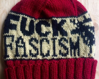 Fuck Fascism Moose Antifa Hat
