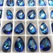 6 Bermuda Blue Swarovski Crystal Stone Pear 4320 14mm x 10mm