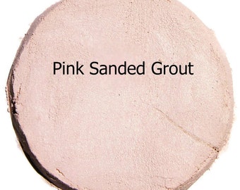 Pretty PERFECT PINK 1 Pound Mosaic Tile Grout Sanded Polymer Fortified Custom Blend Color for Home Projects - Just Add Water