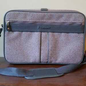 Vintage Samsonite/ Samsonite Carry On/ Samsonite Tweed Bag/ Samsonite Pink Tweed/ Samsonite Silhouette 4/ Vintage Samsonite Luggage/ Tweed