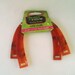 U shape purse handle set, orange amber plastic purse handles