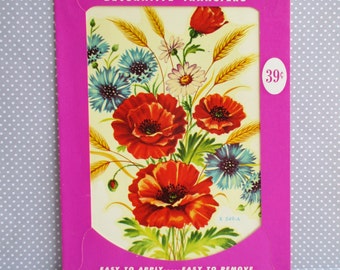 Vintage Meyercord Decal - Flower Bouquet - NOS