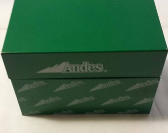 Vintage Andes Candy Recipe Box