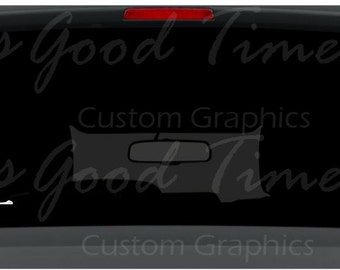 Gone hunting rifle shaped text