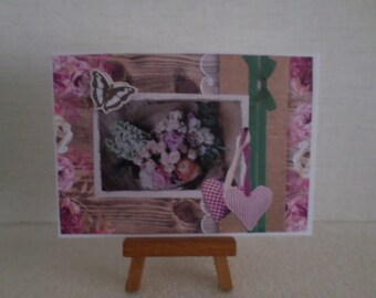 in shades of pink