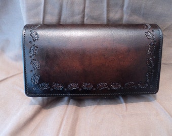 Ladies' Clutch with Leaf Stamp