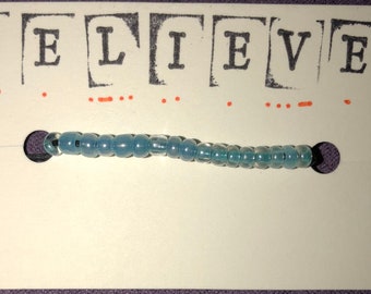 Morse code bracelet “Believe”