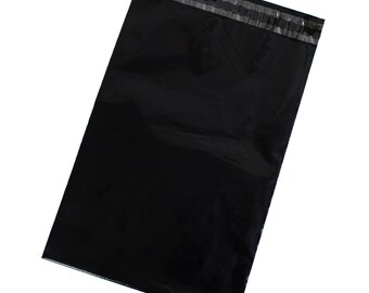 Black Poly Mailers - Pack of 100 - FREE SHIPPING
