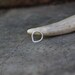 Simple sterling septum ring, 18 gauge septum ring, v shape septum hoop, triangular septum hoop, textured septum hoop, sterling septum hoop