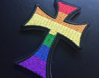 Rainbow Pride Cross Patch, LGBT